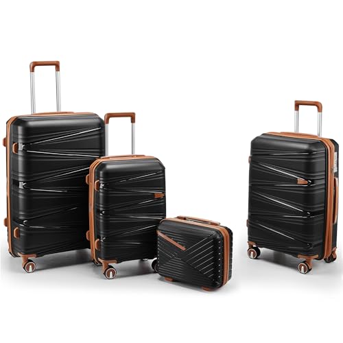 TRAVELEO 4-Piece Expandable Hardshell Luggage Set with TSA Lock (14/20/24/28)