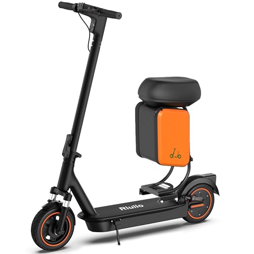 Image of Electric Scooter, 350W / 500W Motor, 19 MPH to 22MPH, 21 to 40 Miles Range, Dual Suspension, Dual Braking, App Control, Foldable Commuter E Scooter for Adults and Teens