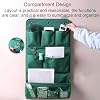 Wall Hanging Storage Caddy Bag, Wall Door Closet Hanging Storage Bag Organizer with 10 Pockets, Home Multifunctional Hanging Bag with 3 Hooks, for Camp, Kitchen, Bedroom, Bathroom, Office(Pink