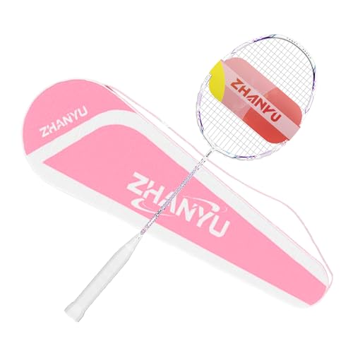 バドミントンラケット バドミントン ラケット 100%炭素繊維 軽量 初心者 練習用 トレーニング ガット張り上げ済 レジャー向け 大人用 子供用 収納バッグ付き