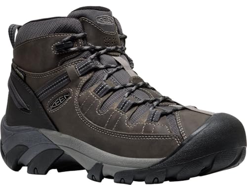 Bottes randonnée KEEN Targhee 2 Mid homme imperméables gris acier noir chaussures marche 10 Wide