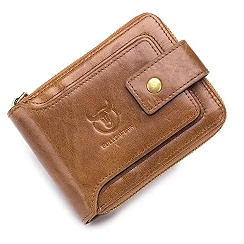 Moda Carteira Masculina Escova Anti-roubo Hyranect Couro Legítimo com vários compartimentos para car