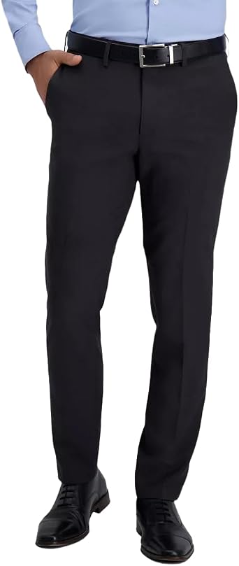 Haggar H26 Mens Performance 4 Way Stretch Slim Fit Trouser