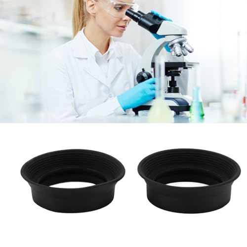 2Pcs Eyepiece Eye Cups, Soft Rubber Eyepiece Cover Scope Accessories, Eye Guards Caps for 28-32mm Microscope Monocular Binocular Eyepiece - Thumbnail 5