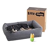 BarkBox Memory Foam Dog Bed, High Density Foam Base for Orthopedic Joint Relief, Crate Lounger, Dog Couch or Sofa Pet Bed, Machine Washable Cover with Water-Resistant Lining