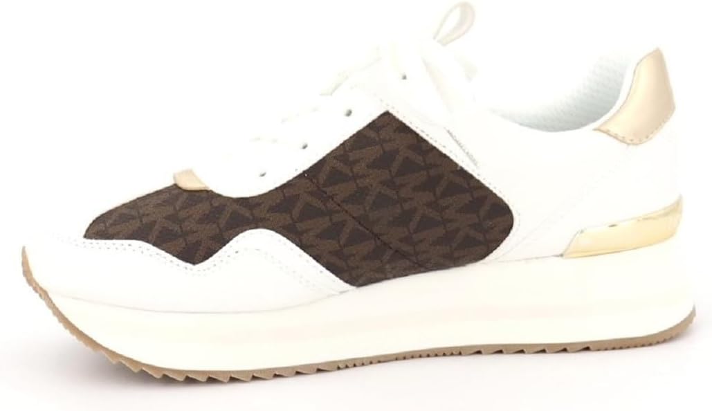 Michael Kors Women's Raina Trainer, Brown, 6 - Image 3