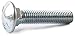 Brighton-Best International 492028 Round Grade 5 Square-Neck Carriage Bolt, Steel, Asymmetrical, 3/8"-16 Thread Size, 1" Long (Pack of 100)