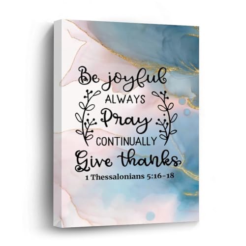 Impression sur toile Be Joyful Always peinture huile décoration murale 20x30