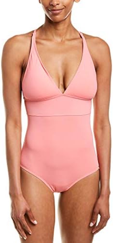 Gottex Women's Standard Triangle Bra One Piece Swimsuit, Au Natural Coral, 6