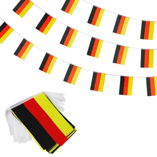 pretty_jessie Germany Mini String Flags 30Pcs, German Flag Banner