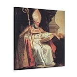 Póster de Bartolome Esteban Murillo (San Isidro o San Isidoro de Sevilla), pintura sobre lienzo, arte de pared, impresión de pergamino, para sala de estar, paredes, decoración del hogar, 30 x 30 cm