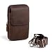 Hengwin Echtes Leder Gürteltasche Schultertaschen Handy Halter Holster für iPhone 16 Pro Max 16 Plus, iPhone 15 14 12 Pro Max Gürteltasche für Galaxy S25 S24 S23 S22 S21 Ultra S25+ S24+ (Kaffee)