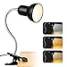 Desk lamp,360° Rotation Clip on Lamp Portable Book Reading Light,Clamp on Desk/Table/Bunk Bed/Cupboard Home Lighting (Black)