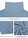 2 Pack Womens Long Sleeve Turtleneck Slim Fitted Lightweight Casual Active Layer Tops Shirts Black,Haze Blue XX-Large
