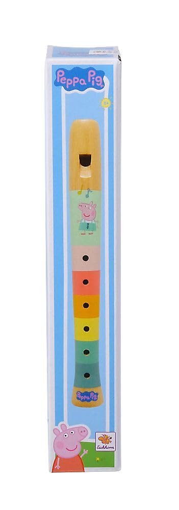 Eichhorn - Flauta de Madera de Peppa Pig de 20 cm de Largo, promueve la percepción auditiva de los niños, Produce Tonos armoniosos, de Madera de Chima, a Partir de 3 años