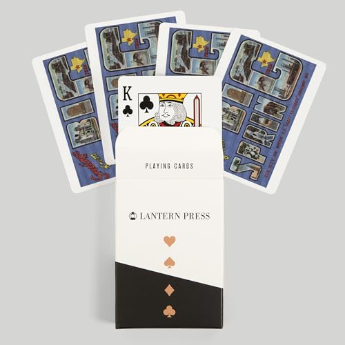 Baraja de poker escena Big Spring Texas 52 cartas miniatura 6