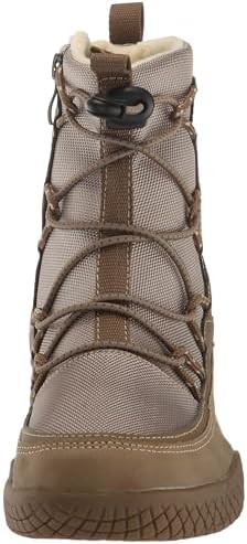 Khombu Beth Slip On Snow Boots for Women | Inside Zip Closure, Bungee Toggle, Modern Styling, Taupe, 6 | Image 1