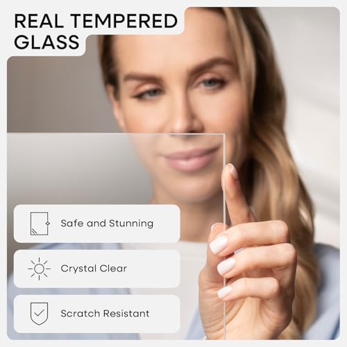 Image of Homeforia 19.25x26.75 White Puzzle Frame, High End Metal 19.25 x 26.75 Picture Frames without Mat, 26.75x19.25 Thin Poster Frame for Wall, 19.25by26.75 Puzzle Frames, Tempered Glass, Wall Kit, Set of 1