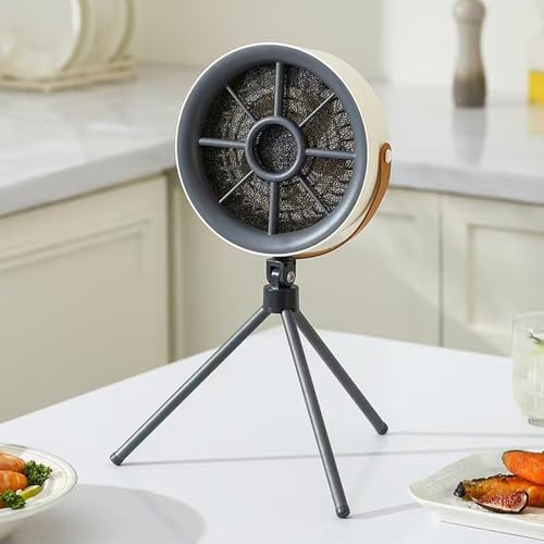 YZYOE Rechargeable Small Fan Smoking Machine, Portable Home Kitchen Range Hood,Outdoor Camping Barbecue Smoking Machine with 3 Modes.