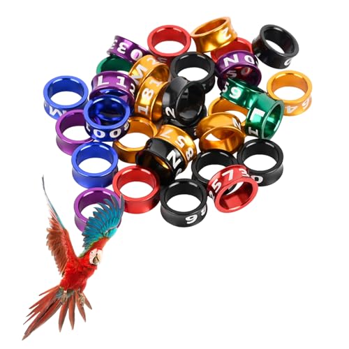 ASPNH 8.0mm Bird Leg Rings，Aluminum Identification Bands for Golden Sun,