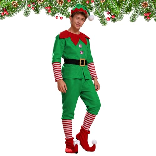 Robe d'elfe de Noël pour femme déguisement assistant de Père Noël adulte