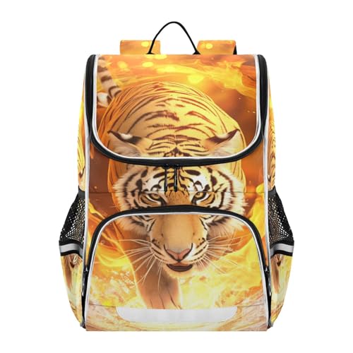 Mochila infantil de tigre ideal para excursiones escolares y vacaciones