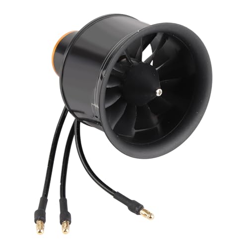 12-Blades-Lüfter für RC-Flugzeug, 5000 KV-freier Motor, Aluminiumlegierungsbau, Schwarz, Geeignet für Enthusiasten Geeignet (CW) (CCW)