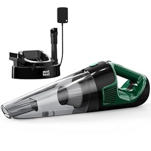 Minthouz Handstaubsauger Akku 9000PA, 120W Autostaubsauger LED-Licht, 30 Min Laufzeit Schnellladung, 2x Wiederwaschbare HEPA-Filter, Leicht zu Reinigen Tragbar für Auto Haushalt Büro