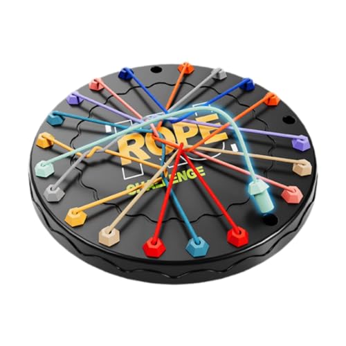 GUOOL ロープほどきおもちゃ ロープパズル チャレンジおもちゃ 論理的思考チャレンジ デスクトップおもちゃ 子供用ロープノット 子供用頭の体操ゲーム