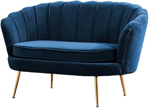 Velvet Sofa Small Apartment Rental House Bedroom Living Room Clothing Store Light Luxury Sofa Double Three-seat Fabric Sofa Lazy Sofa,I,2