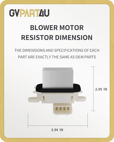 Image of Blower Motor Resistor BL3Z19E624A for 2009-2017 for Ford F150 Expedition, for Lincoln Navigator 2012 2013 2014 2015 2016, Blower Resistor YH1829 for Auto AC Control Air-Conditioning System