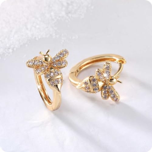 Boucles d'oreilles or et zircon avec fermoir créole sécurisé et durable