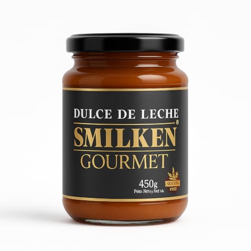 Dulce de Leche Gourmet Smilken · Sin Gluten · Artesanal Argentino · Ideal para Postres · 450 g en Frasco de Vidrio