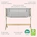 Newton Baby Bassinet & Bedside Sleeper with Mattress & Sheet - Ultra-Breathable & Completely Washable, Removable Dual-Layer Cover | Wood Frame | Adjustable Height & Infant Access Opening