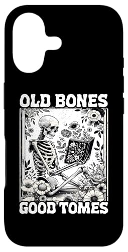 Old Bones Good Tomes Book Lover Bookworm �X�P���g���u�b�N �X�}�z�P�[�X iPhone 17 �p