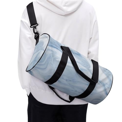 Sac de voyage marbre blanc chic et robuste pour le week-end - 6