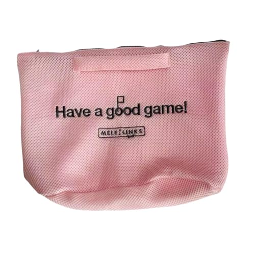 Colaxi Golf Tote Bag Laundry Bag Multipurpose Easy to Clean Golf Accessories Golf Storage Bag Clothes Bag for Fitness Camping Hiking, Pink