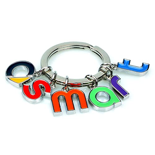 ZUOBYMBC Porte-clés de Voiture pour Smart ForTwo 451 ForFour Roadstar, Porte-clés Cadeau,décoration de Voiture,pièces Automobiles,Cadeaux de Voiture,pièces de Rechange pour Porte-clés