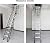 Alloy Attic Access Ladder Concertina Loft Ladder Pull Down Attic Ladder with Telescopic Handrails Attic Stairs Indoor Non-Slip Telescopic Folding Ladder
