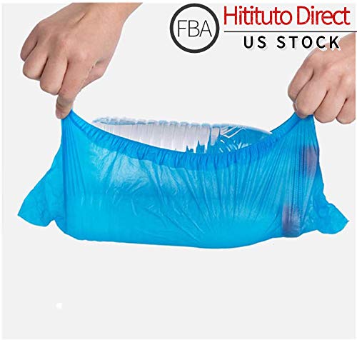 Shoe Covers Disposable Non Slip, 100 Pack (50 Pairs) Resistant CPE boot Covers for Indoors Waterproof, Workplace, Indoor Carpet Floor Protection,One Size Fits Most. - Thumbnail 6