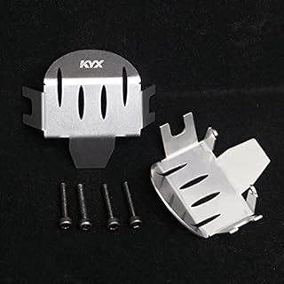KYX Racing Stainless Steel Front Rear Axle Protective Plate Axle Guard Board Upgrades Accessories for RC Crawler Car Axial RBX10 RYFT