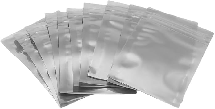 Antistatic Bags Anti-Static Bags Shield Bags 100 Pieces Small HDD SSD Storage Reusable Zipper Closure Translucent 6x9cm Anti-Static Shield Bag Motherboard Storage ESD Bag Motherboard Antistatic Bag