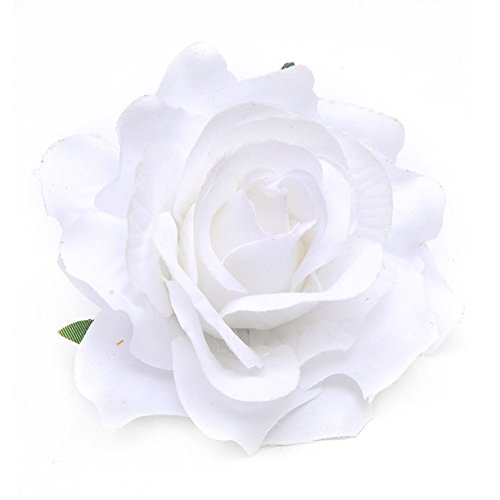 Rosenblüten-Haarspange für Damen, Haarnadel, Anstecknadel, Hochzeitsdekoration, 1 Stück, weiß, einheitsgröße Cover