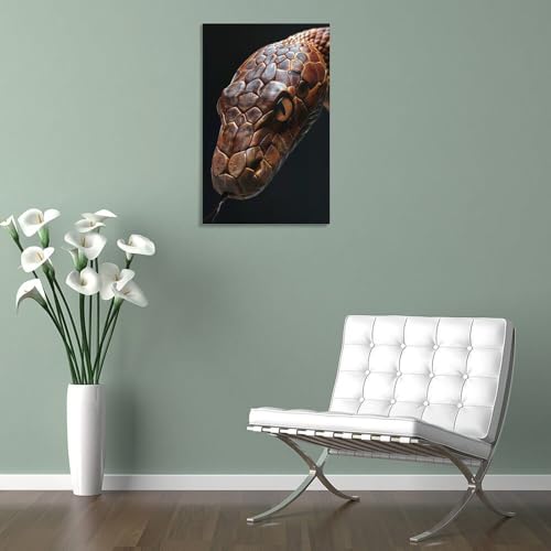 Tableau mural serpent POLIUAWS pour sublimer un mur vide salon