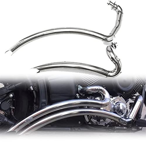 Silenciadores de acero inoxidable para Yamaha V Star 1100 escape completo Dragstar XVS1100