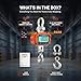 RESHY 11000Lbs / 5 Ton Digital Crane Scale, 2lb (1kg) Accuracy Heavy Duty Cast Aluminum Hanging Scale w/Wireless Remote, Temp & Humidity Monitor for Industrial, Warehouse