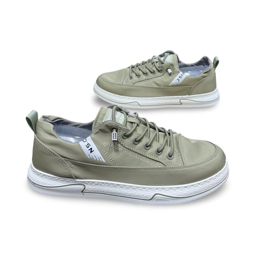 Image of N P Style Casual Sneakers, Canvas Low-Top with White Sole, Lace-up Design, Shoes for Men