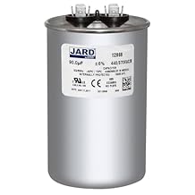 Motor Run Capacitor, 90 MFD, 440 VAC, Round