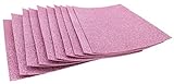 Glitter Foam Sheets Self Adhesive Sticky 8 x 12 Back Paper 10 Pack for Children's Craft Activities DIY Cutters Arts and Crafts (Pink)
