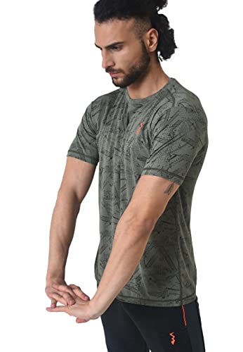 Image of CAHOOT Men Graphic Design Stylish Activewear & Sports T-Shirts(AZ22 CSM-SS-JRT0101)